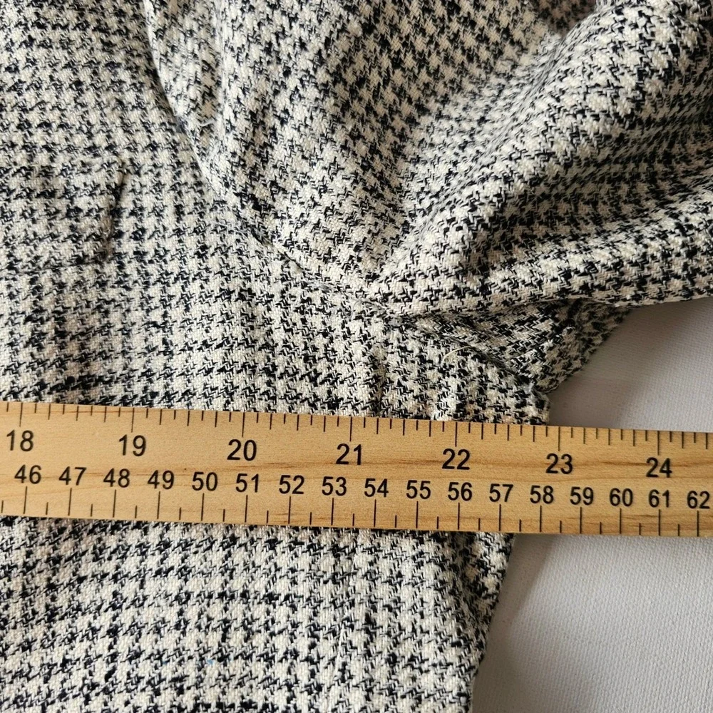 Vintage Christian Dior Monsieur Houndstooth Tweed Silk Blazer Oversized Mens 40*